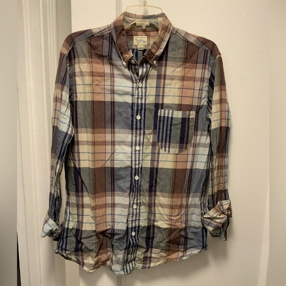 Like New J.Crew Madras Shirt - Picture 1 of 4